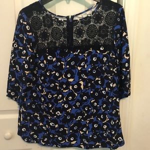 Boden Jesse lace floral top us12